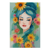 Floral Daydream Portrait Perfect Poster (Voorkant)