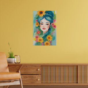 Floral Daydream Portrait Poster