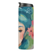 Floral Daydream Portrait Thermosbeker (Geroteerd rechts)