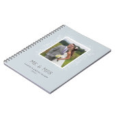 Floral de heer & Mrs Journal - Powder Blue Notitieboek (Linkerzijde)