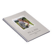 Floral de heer & Mrs Journal - Taupe Notitieboek (Rechterzijde)