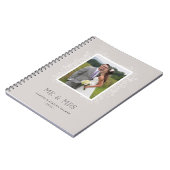 Floral de heer & Mrs Journal - Taupe Notitieboek (Linkerzijde)