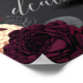 Floral Death to your 20's Party Welcome Sign Poster (Hoek)