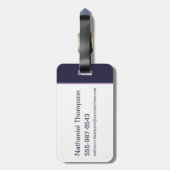 Floral Deathly Hallows Graphic Bagagelabel (Achterkant verticaal)