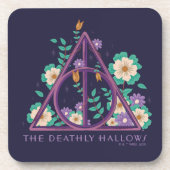Floral Deathly Hallows Graphic Bier Onderzetter (Voorkant)