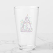 Floral Deathly Hallows Graphic Glas (Achterkant)