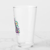 Floral Deathly Hallows Graphic Glas (Links)