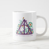 Floral Deathly Hallows Graphic Grote Koffiekop (Rechts)