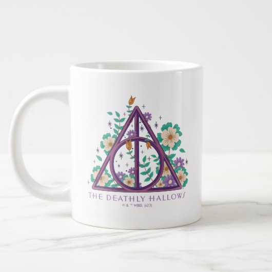 Floral Deathly Hallows Graphic Grote Koffiekop (Links)