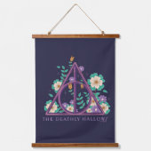 Floral Deathly Hallows Graphic Hangend Wandkleed (Voorkant)