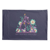 Floral Deathly Hallows Graphic Kussensloop (Achterkant)
