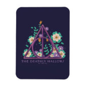 Floral Deathly Hallows Graphic Magneet (Verticaal)