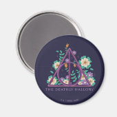 Floral Deathly Hallows Graphic Magneet (Voorkant / Achterkant)