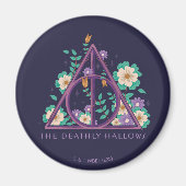 Floral Deathly Hallows Graphic Magneet (Voorkant)