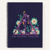 Floral Deathly Hallows Graphic Notitieboek (Voorkant)