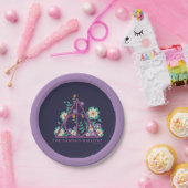Floral Deathly Hallows Graphic Papieren Bordje (Feest)