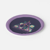 Floral Deathly Hallows Graphic Papieren Bordje (Gekanteld)