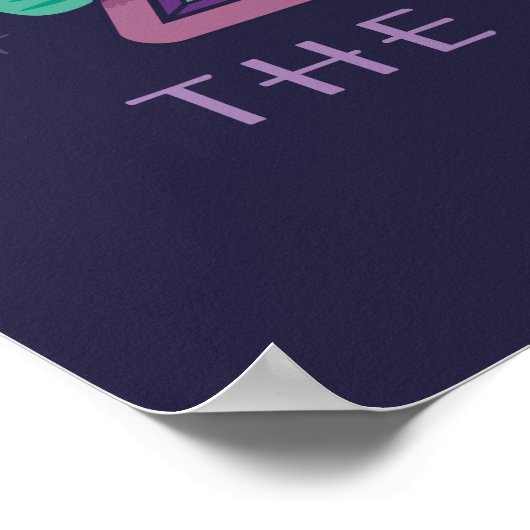 Floral Deathly Hallows Graphic Poster (Hoek)