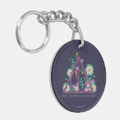Floral Deathly Hallows Graphic Sleutelhanger (Voorkant Links)
