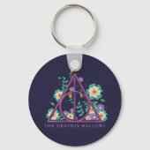 Floral Deathly Hallows Graphic Sleutelhanger (Achterkant)