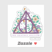 Floral Deathly Hallows Graphic Sticker (Vel)