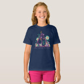 Floral Deathly Hallows Graphic T-shirt (Voorkant volledig)
