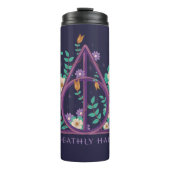 Floral Deathly Hallows Graphic Thermosbeker (Voorkant)