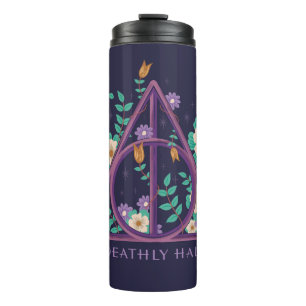 Floral Deathly Hallows Graphic Thermosbeker