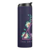 Floral Deathly Hallows Graphic Thermosbeker (Gedraaid links)