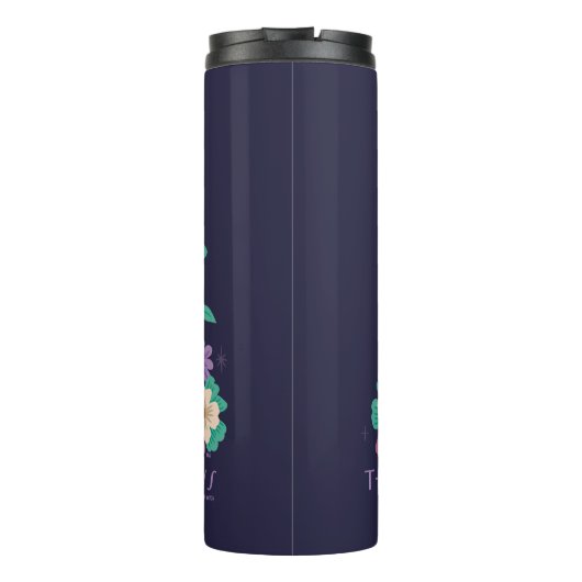 Floral Deathly Hallows Graphic Thermosbeker (Achterkant)