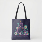 Floral Deathly Hallows Graphic Tote Bag (Voorkant)