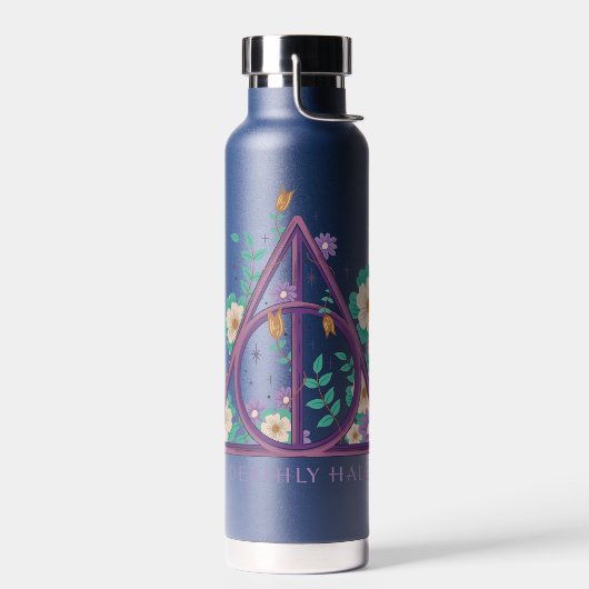 Floral Deathly Hallows Graphic Waterfles (Links)