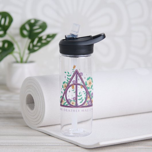 Floral Deathly Hallows Graphic Waterfles (Links)