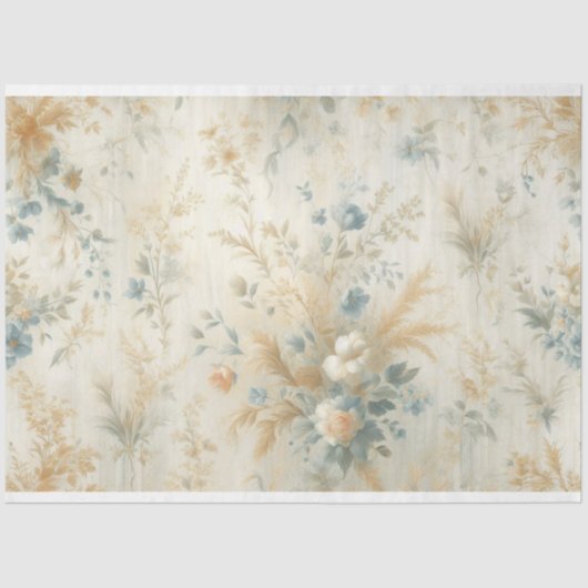 Floral debetpapier tissuepapier (Voorkant)