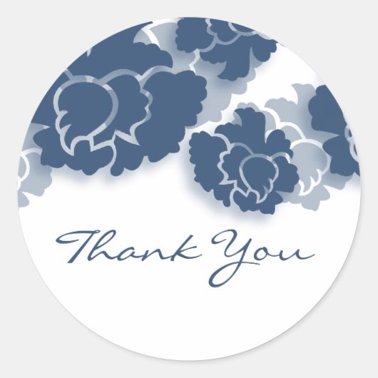 Floral Decadence Dank u Stickers (Voorkant)