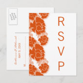 Floral Decadence RSVP Briefkaart (Voorkant / Achterkant)