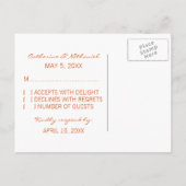 Floral Decadence RSVP Briefkaart (Achterkant)