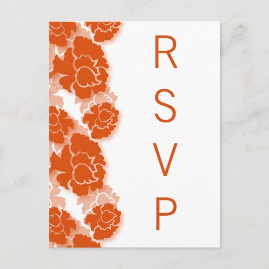 Floral Decadence RSVP Briefkaart (Voorkant)