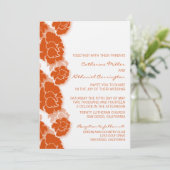 Floral Decadence Wedding Invitation Kaart (Staand voorkant)