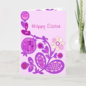 Floral Deco Easter Kaart (Voorkant)