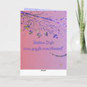 Floral Deco Easter Kaart (Achterkant)