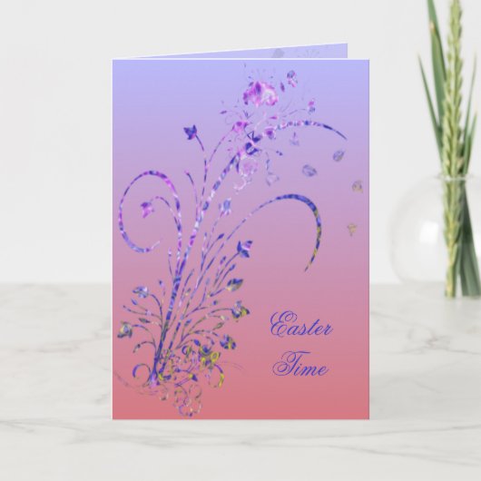 Floral Deco Easter Kaart (Voorkant)