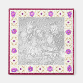 Floral Deco  Magnet (Voorkant)