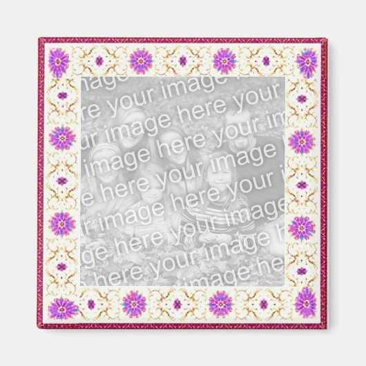 Floral Deco  Magnet (Voorkant)