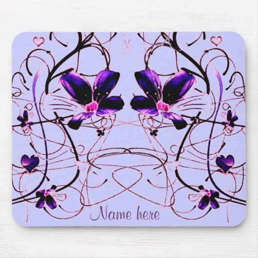 Floral Deco Mousepad Muismat (Voorkant)
