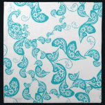 Floral Deco Peacock Paisley Chic Turquoise Wedding Servet<br><div class="desc">Ontworpen door: fat*fa*tin. Eenvoudig aan te passen met uw eigen tekst,  foto of afbeelding. Voor douaneverzoeken,  te contacteren gelieve vet*fa*tin direct. Aangepaste kosten zijn van toepassing op www.zazzle.com/fat_fa_tin www.zazzle.com/color_therapy www.zazzle.com/fatfatin_blue_knot www.zazzle.com/fatfatin_red_knot www.zazzle.com/fatfatin_box www.zazzle.com/fatfatin_ink</div>