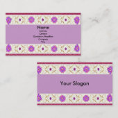 Floral Deco-profielkaart Visitekaartje (Voorkant / Achterkant)