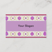 Floral Deco-profielkaart Visitekaartje (Achterkant)