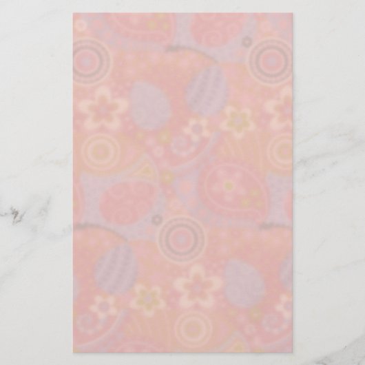 Floral Deco Stationery Briefpapier (Voorkant)