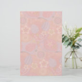 Floral Deco Stationery Briefpapier (Staand voorkant)